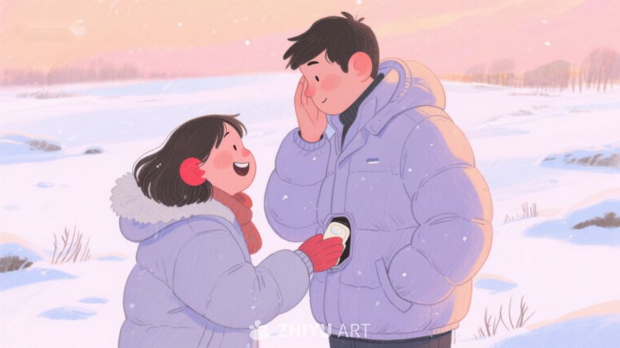 冬日雪地中的温馨亲子时光 151