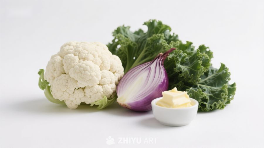 新鲜蔬菜与黄油组合