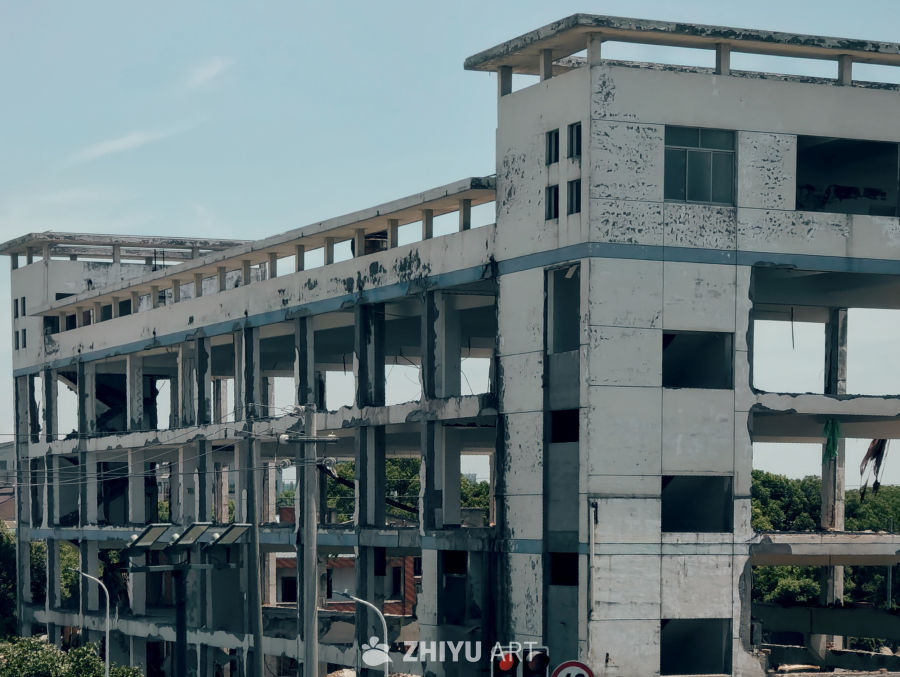 将拆除的厂房建筑外观