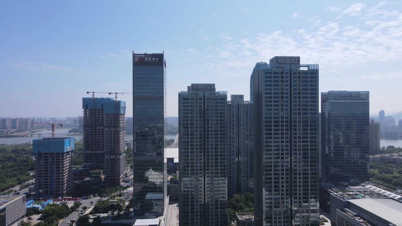 惠州市中心航拍