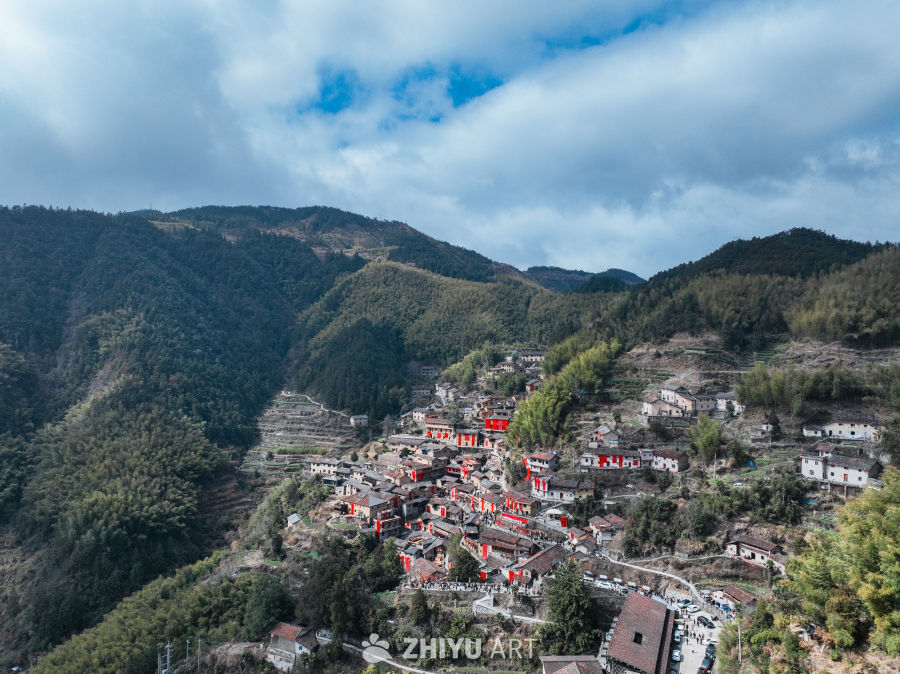 航拍浙江丽水松阳陈家铺村 51