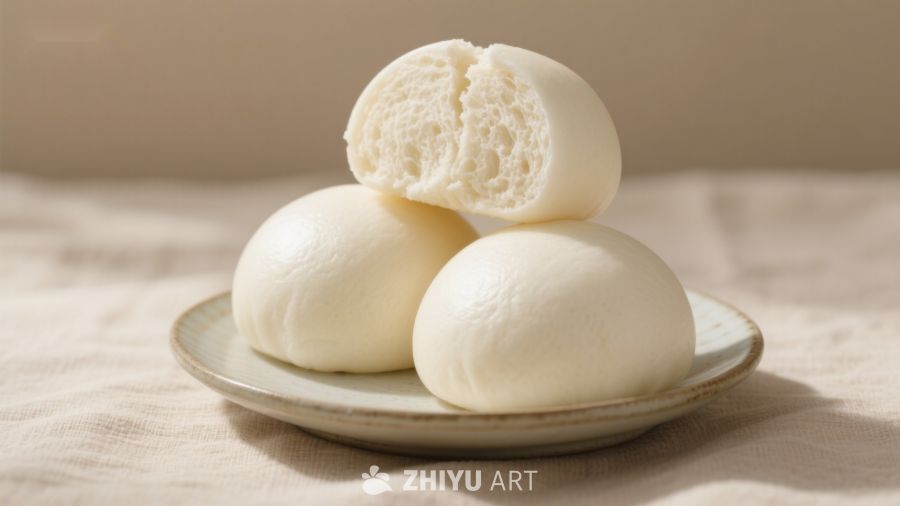 软糯馒头，美味诱人