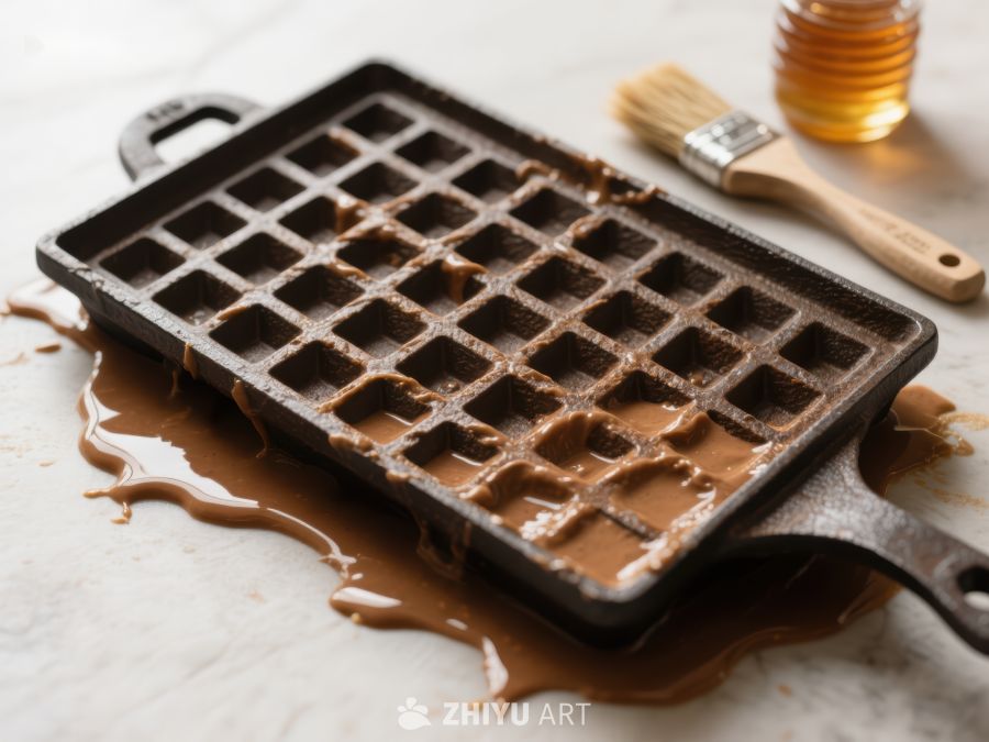 蜂蜜流淌的华夫饼模具 252