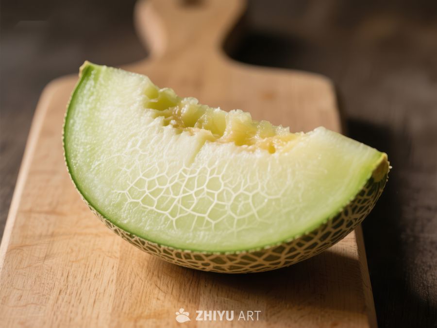 新鲜哈密瓜切片展示 597