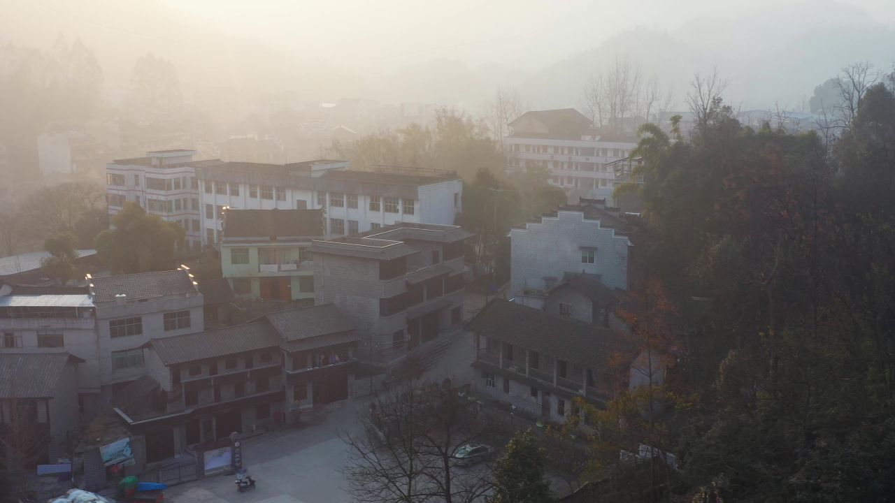 航拍湖南湘西茶峒古镇（边城）