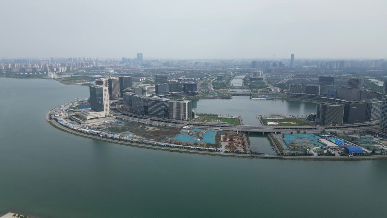 河南郑州城市风光航拍