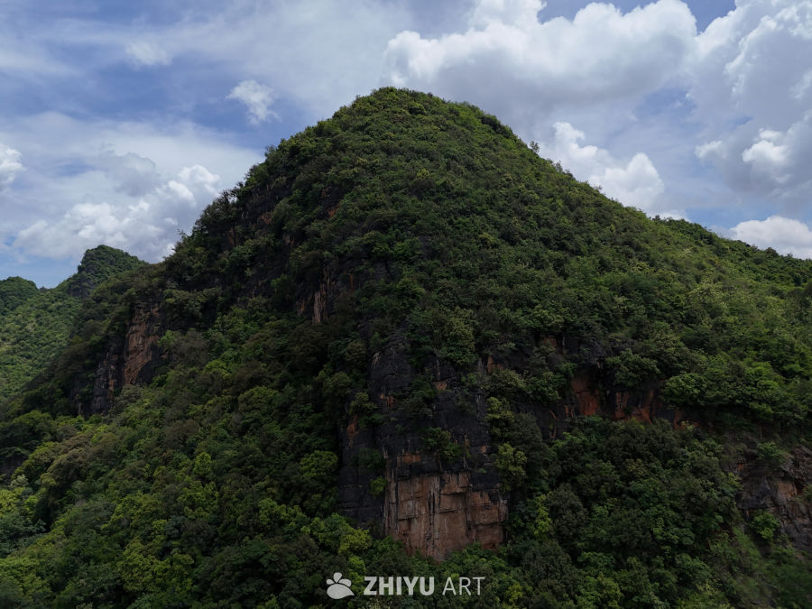 山巅绿意盎然