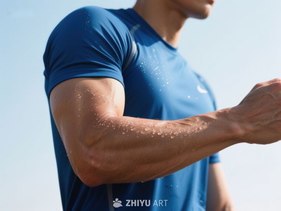 运动男子汗水四溅 242