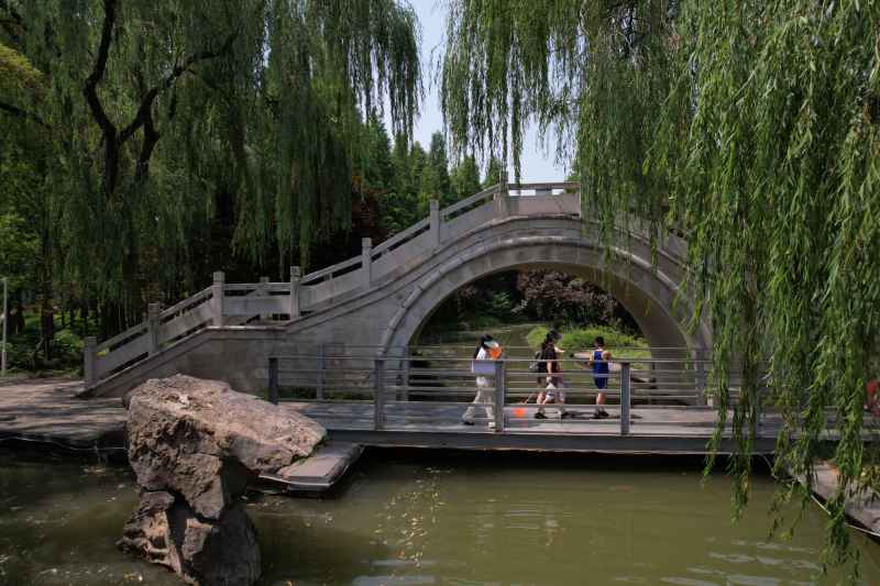 航拍洛阳-洛阳市隋唐城遗址植物园