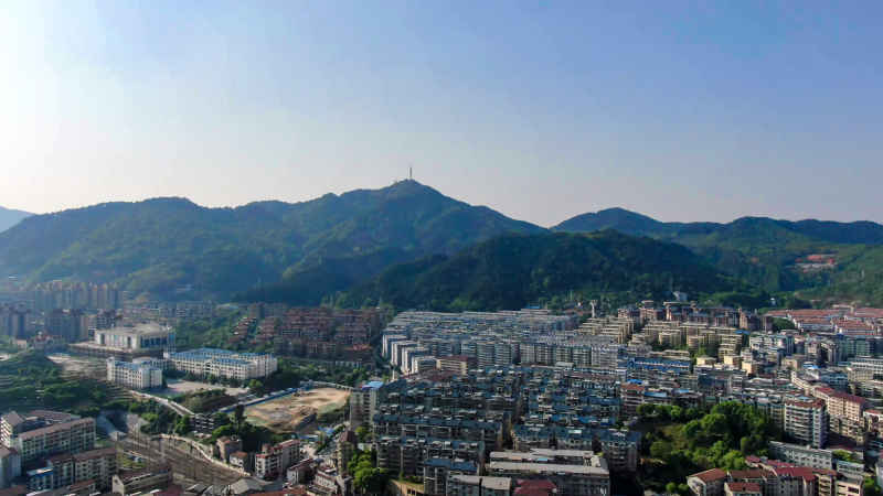 湖南怀化城市风光航拍 