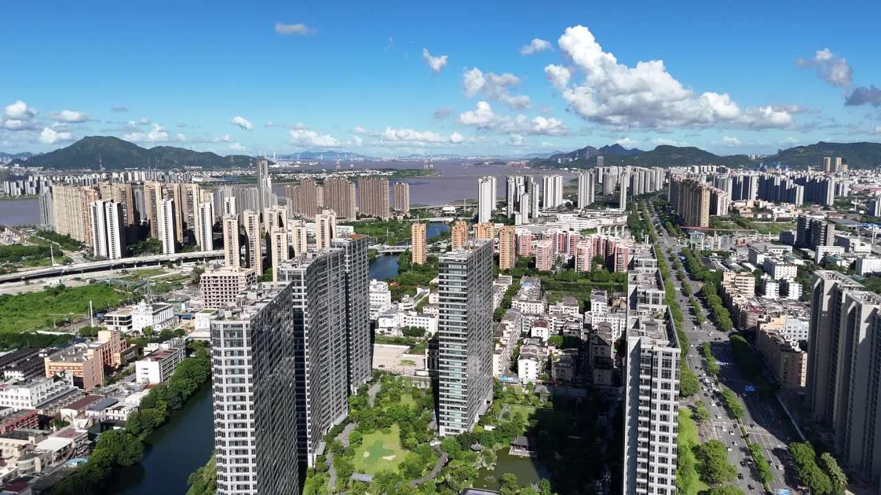 现代都市的壮丽景色