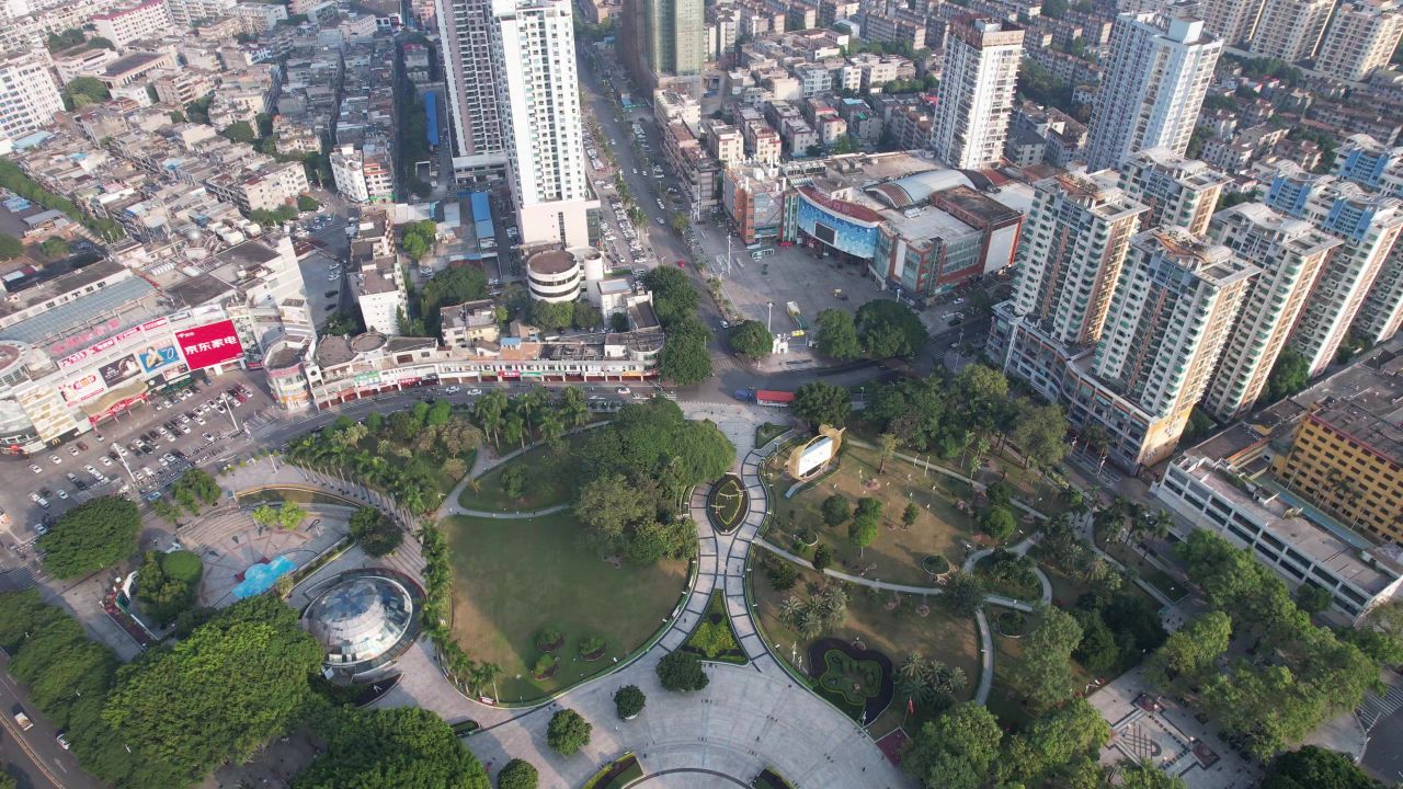 广西北海城市风光旅游景区航拍 