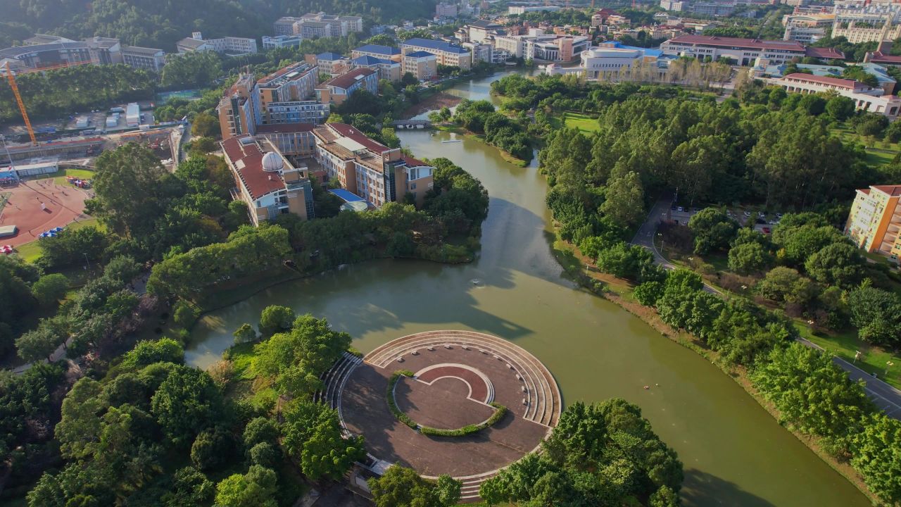 航拍福州闽江学院景观 5