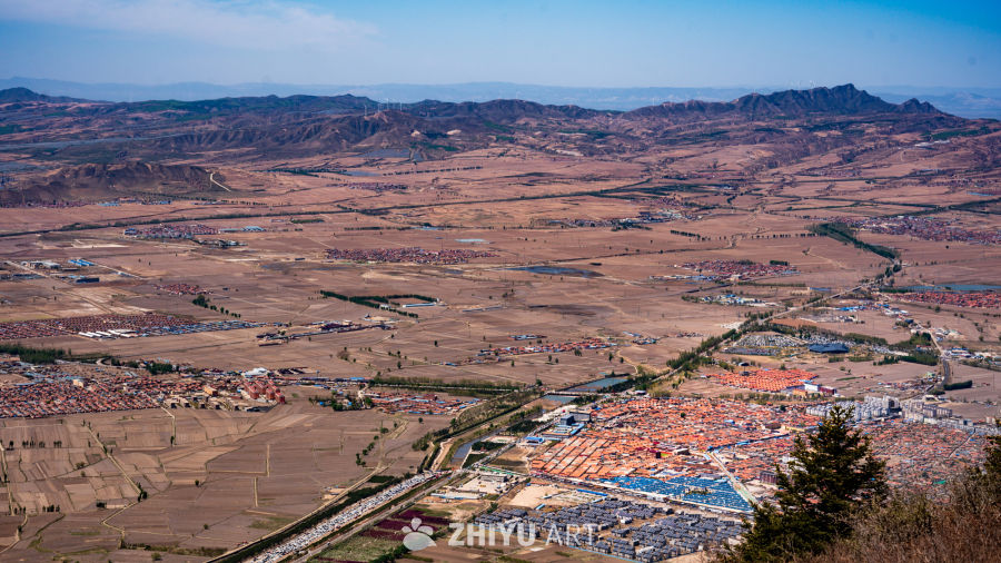 乡村全景俯瞰图