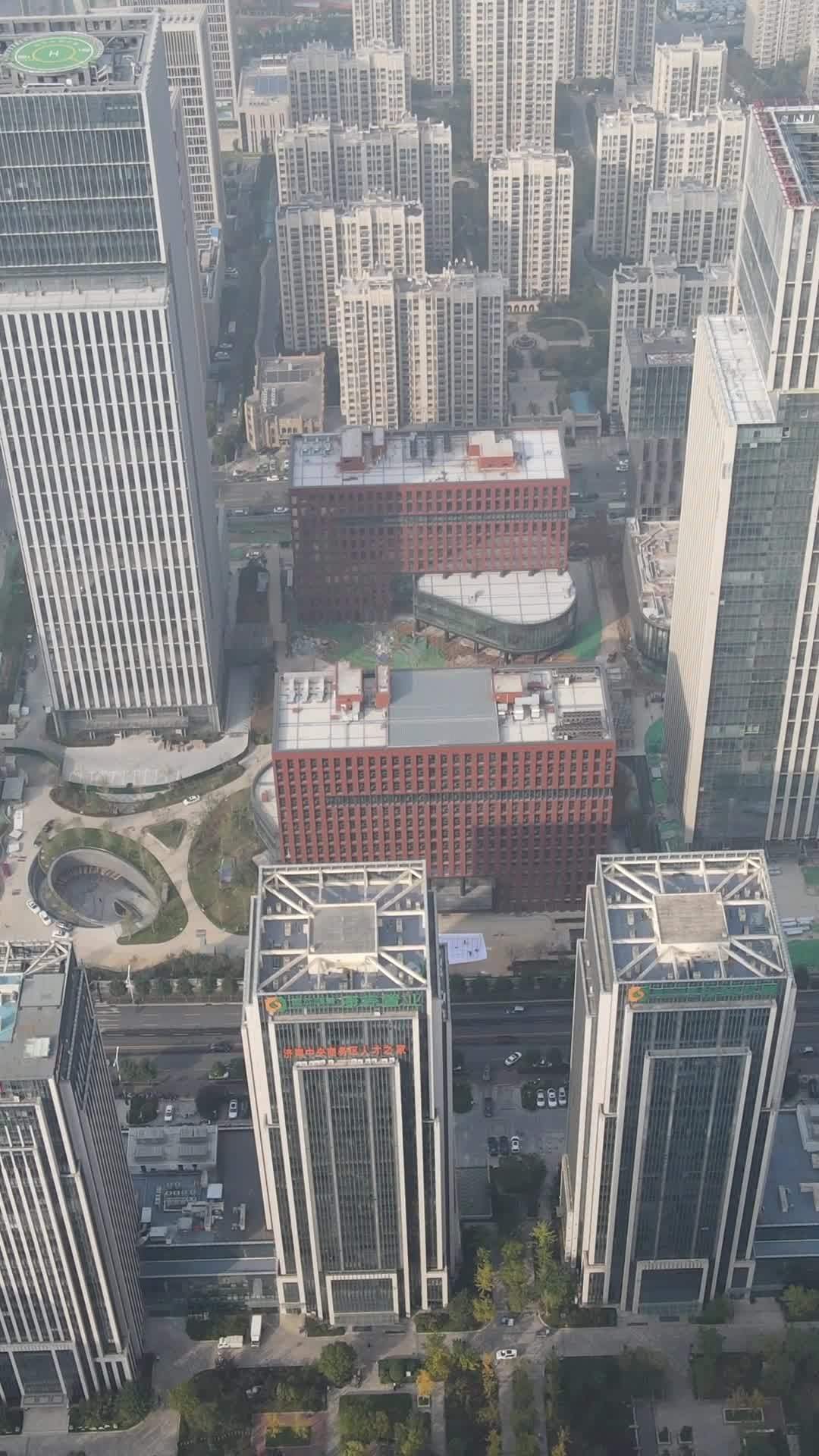 俯瞰现代都市