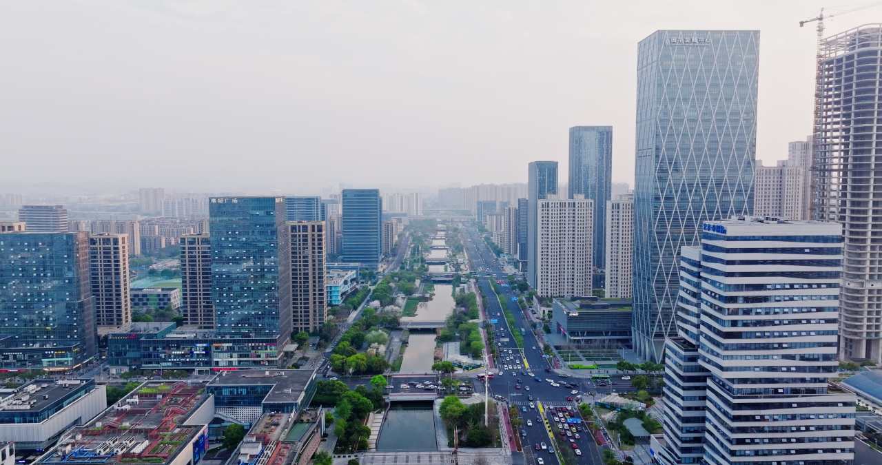 宁波城市建筑风光航拍 4