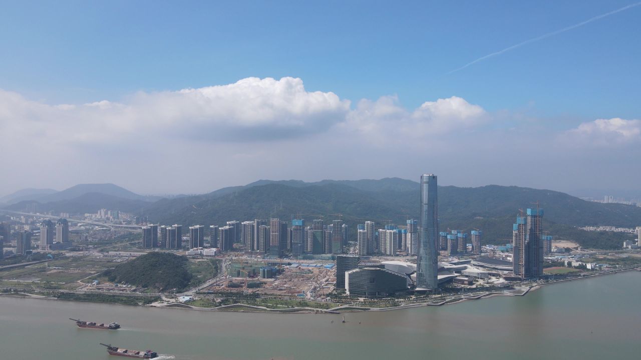 珠海横琴新区航拍