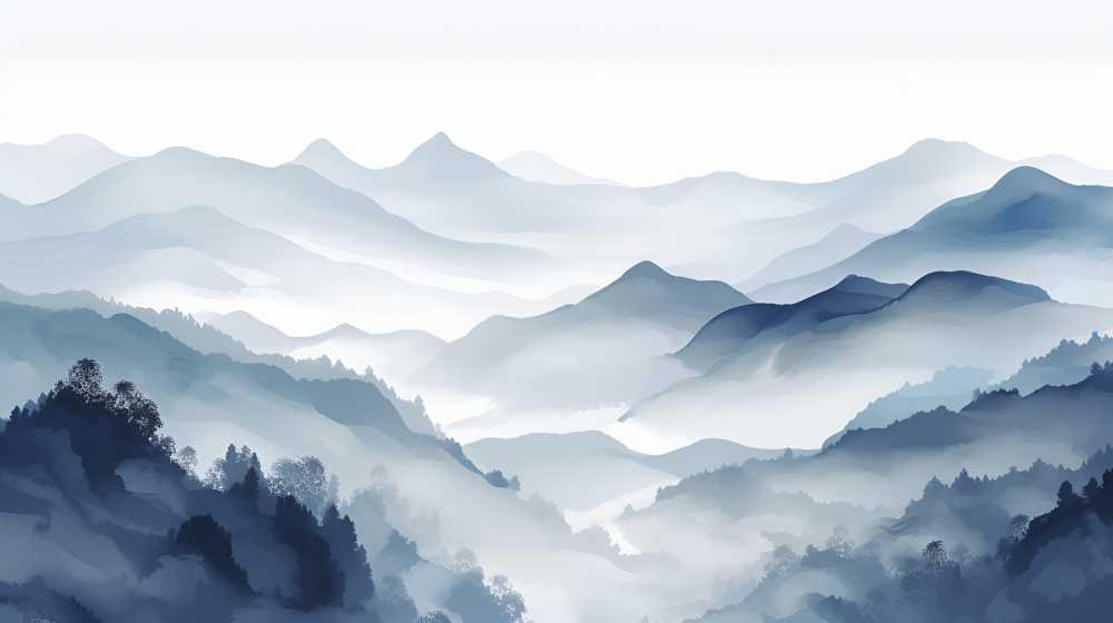 山水画每一幅都是艺术