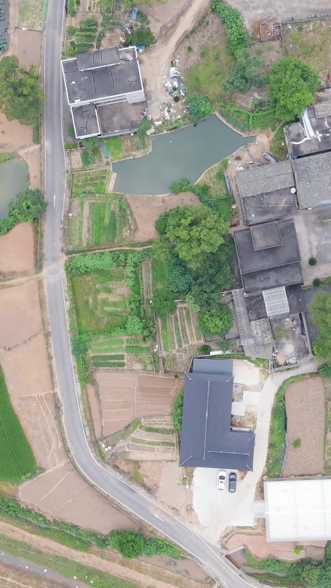 江西吉安燕坊古村4A景区竖屏航拍