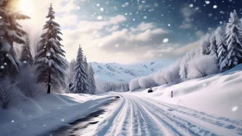 美丽冬季雪景 11