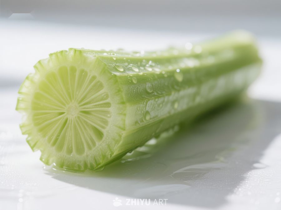 新鲜芹菜切面特写 580