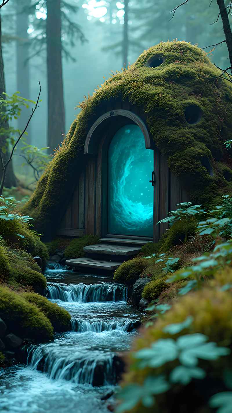 未来风格大自然森林超自然风景画质 102
