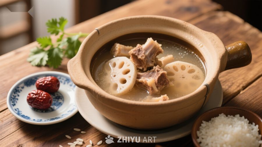莲藕排骨汤，滋补养生美食