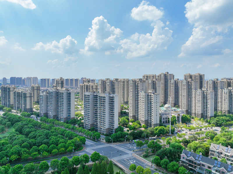 航拍昆山城市风光建筑大景 16