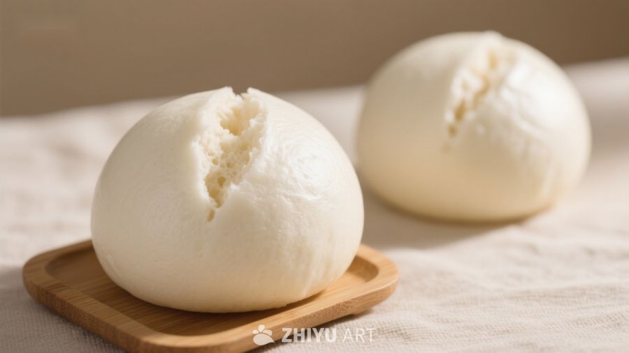 软糯包子，诱人美食