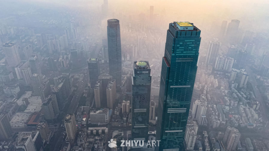 现代都市的晨曦