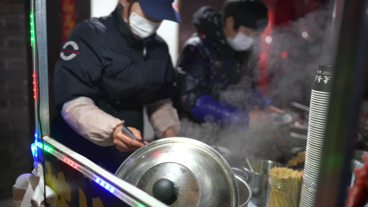 夜市美食制作