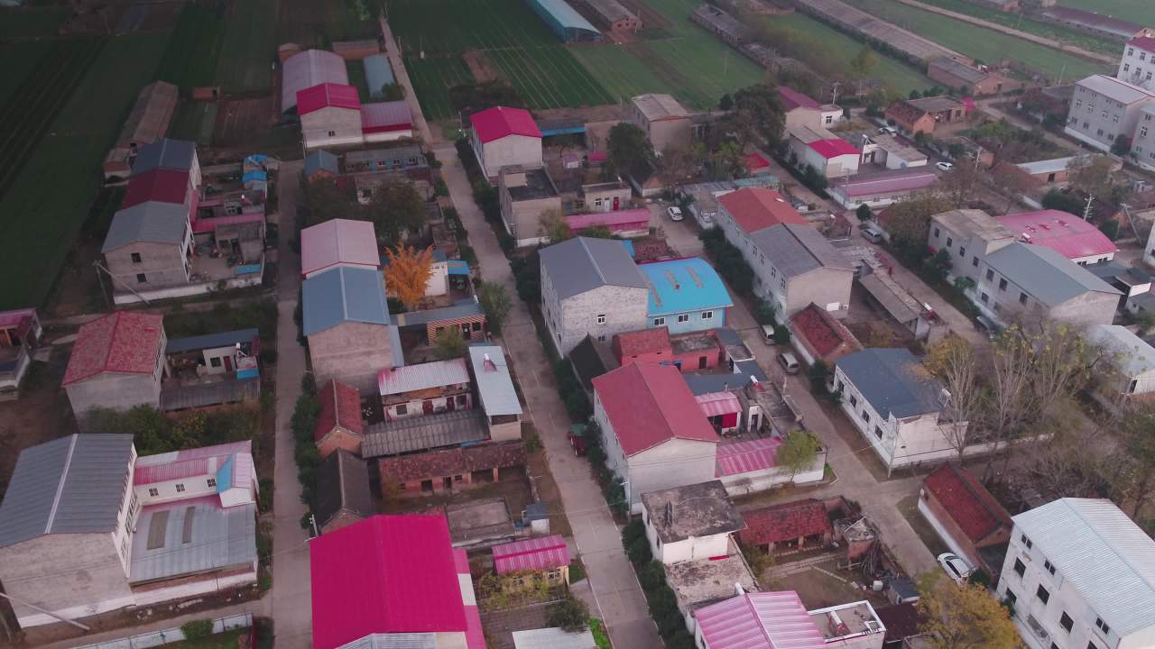 宁静的乡村航拍