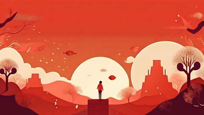 春节除夕简约背景 22