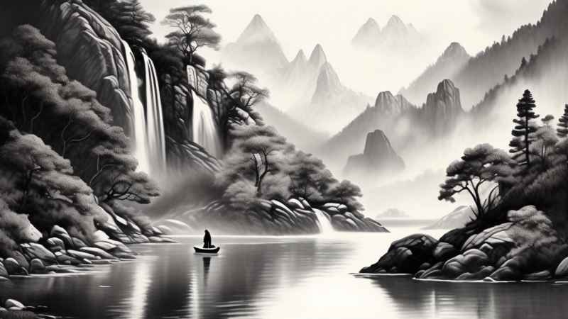 山水风景插画 26