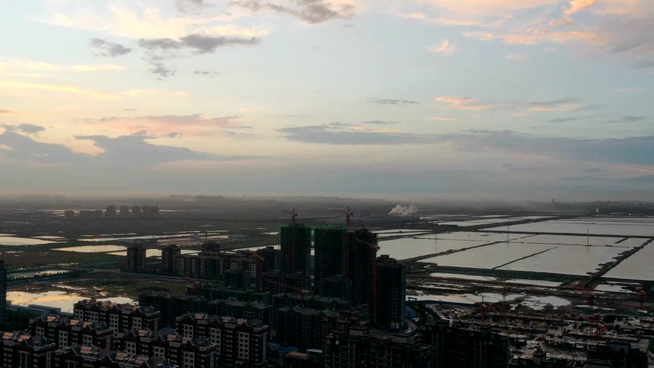 夕阳下的城市