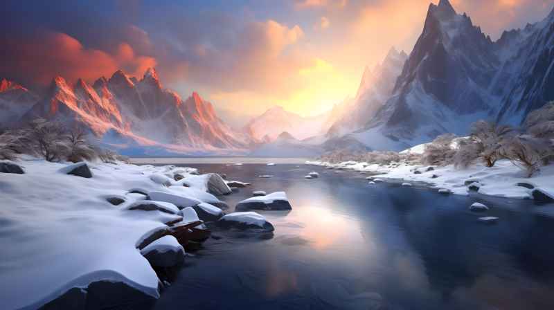 雪山之巅风美景 2