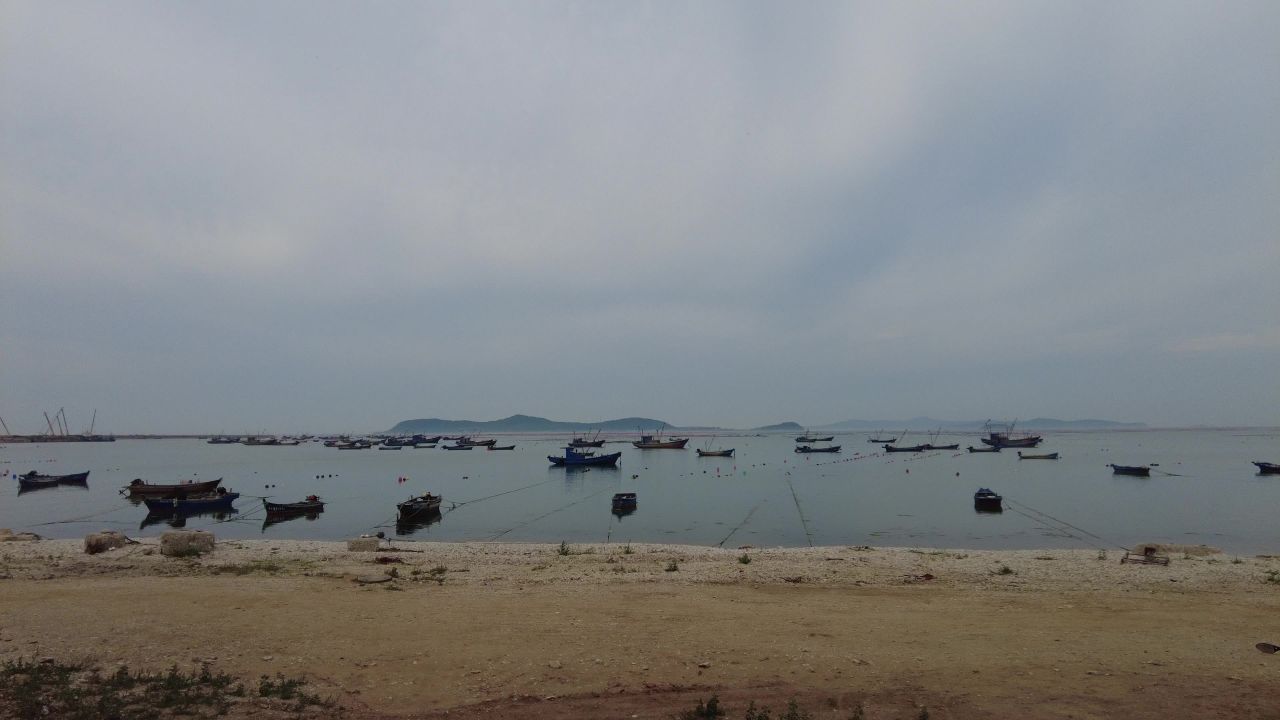 海上渔船大海海洋风景实拍 