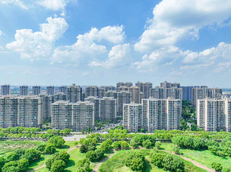 航拍昆山城市风光建筑大景 23