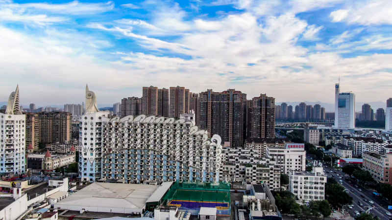 福建福州城市风光航拍摄影图