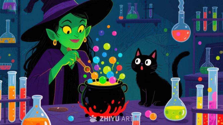 女巫与黑猫的魔法实验