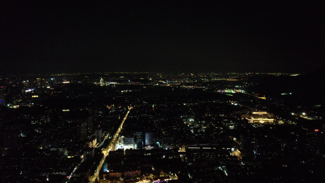 江苏南京城市风光航拍 