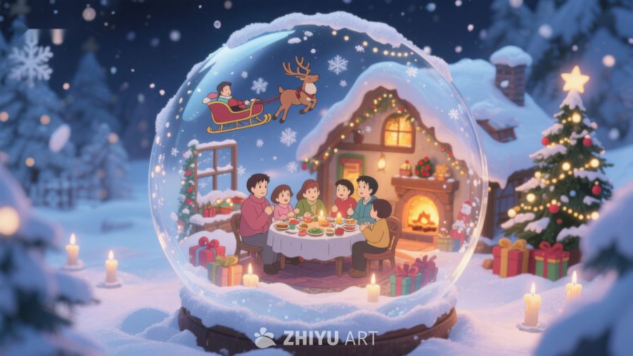 雪球中的温馨圣诞夜 331