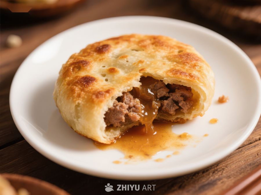 酥皮肉馅饼，金黄诱人 1133