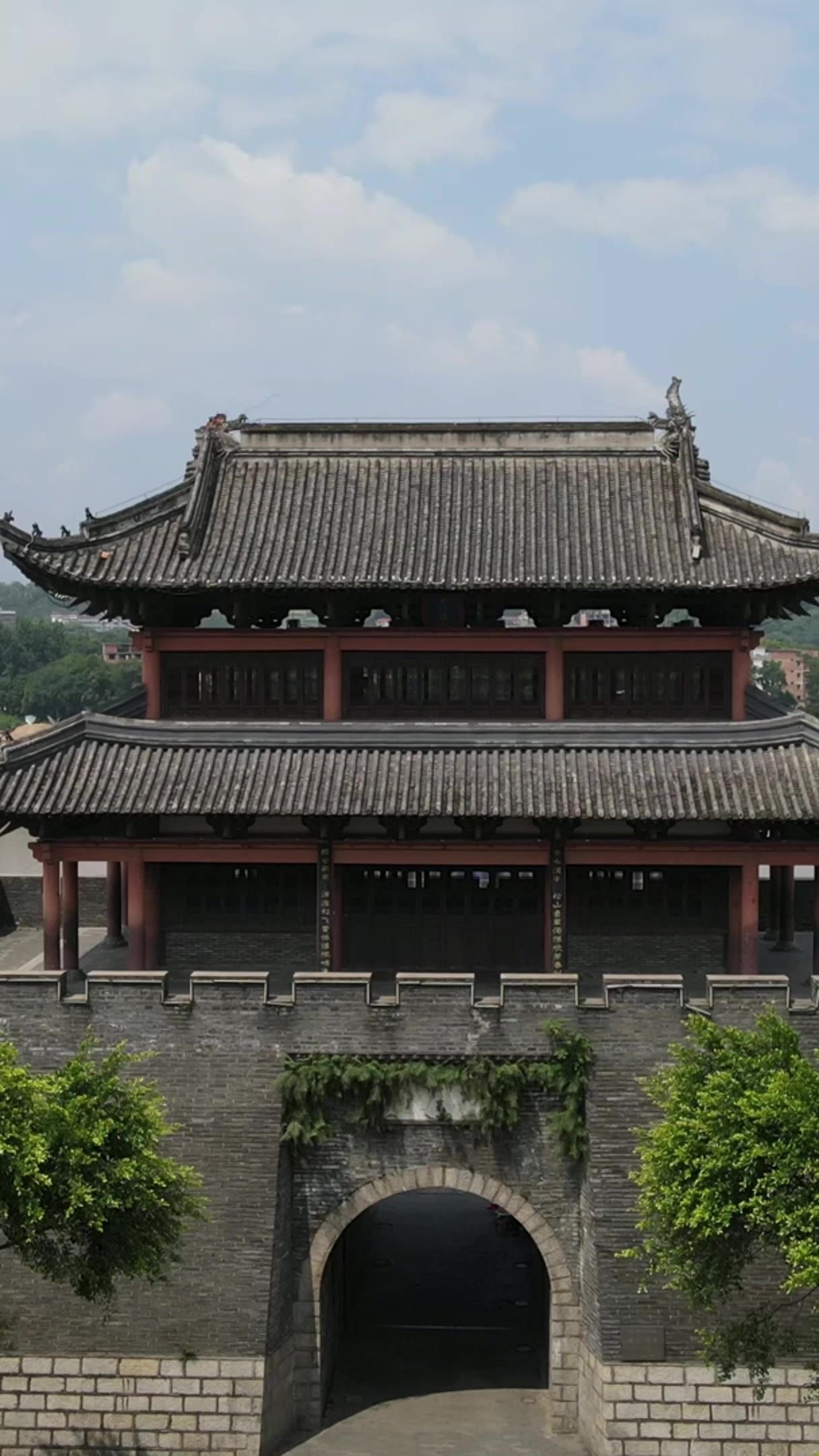 江西赣州江南宋城竖屏航拍