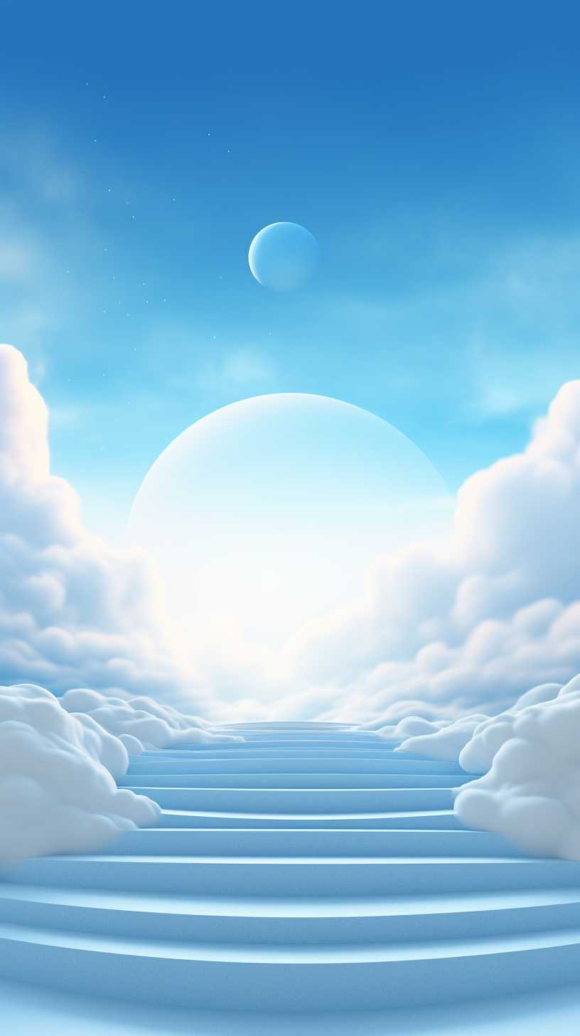 浅蓝色唯美背景