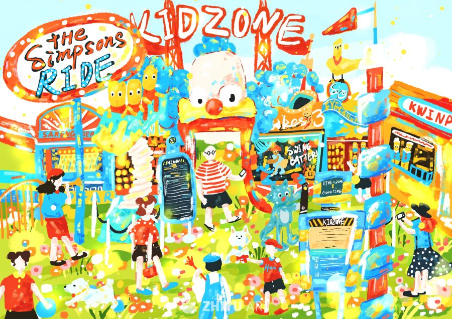 原创治愈插画作品素材四季节气节日自然 77