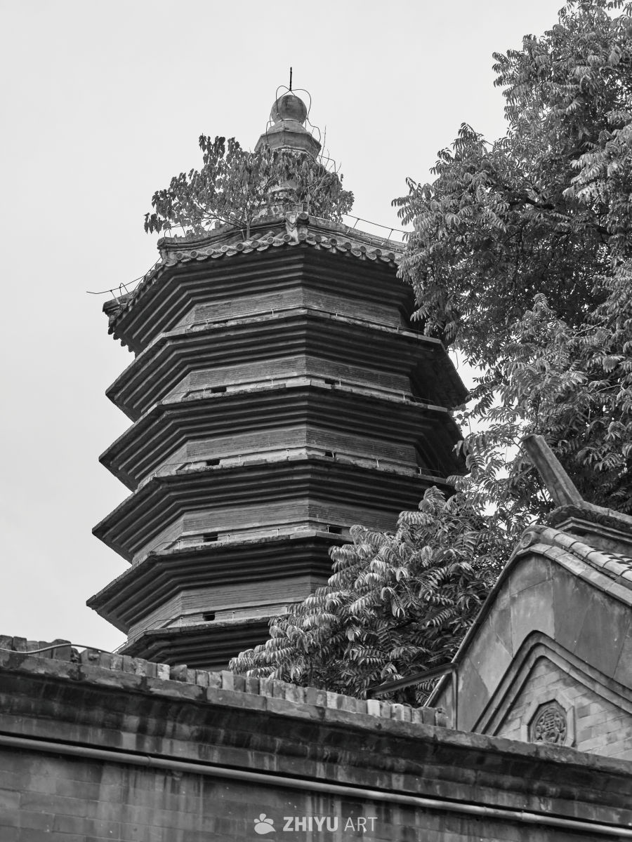 北京市西城区万松老人塔建筑细节