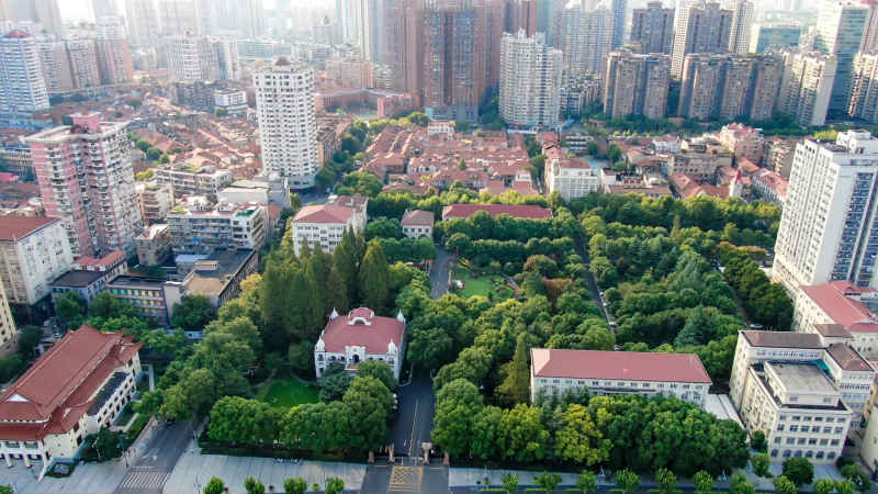 湖北武汉城市风光旅游景区航拍 
