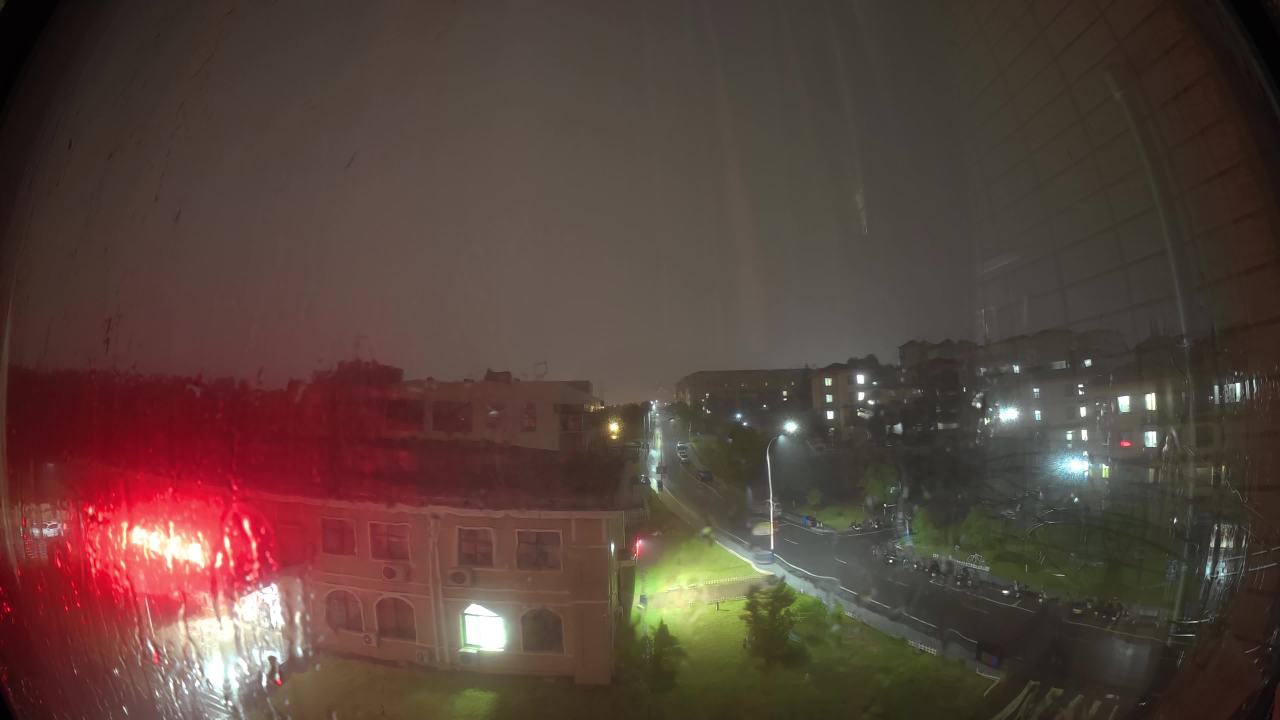 夜幕下的城市街景