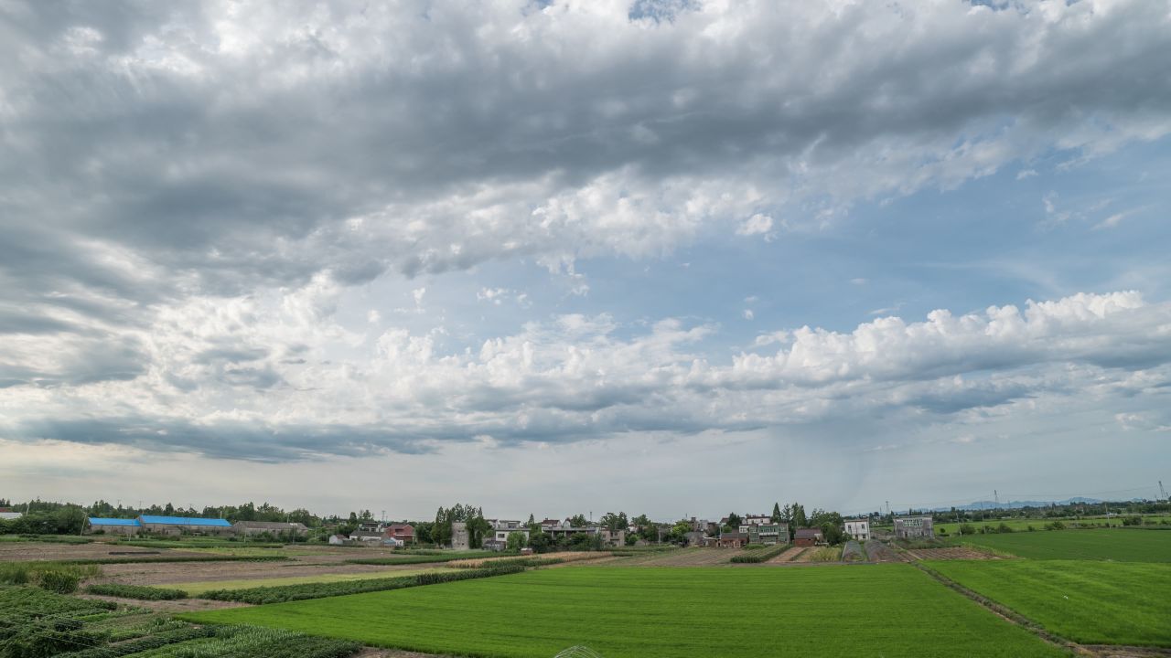 蓝天白云天空天气晴朗延时摄影 25